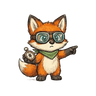 Scouty mascot with encouraging expression