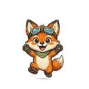 Scouty mascot with excited expression