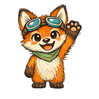 Scouty mascot waving hello